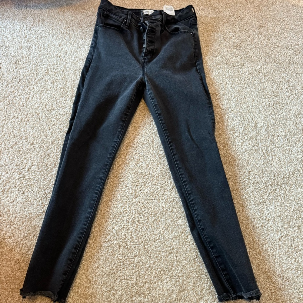 abercrombie - super skinny ankle high rise